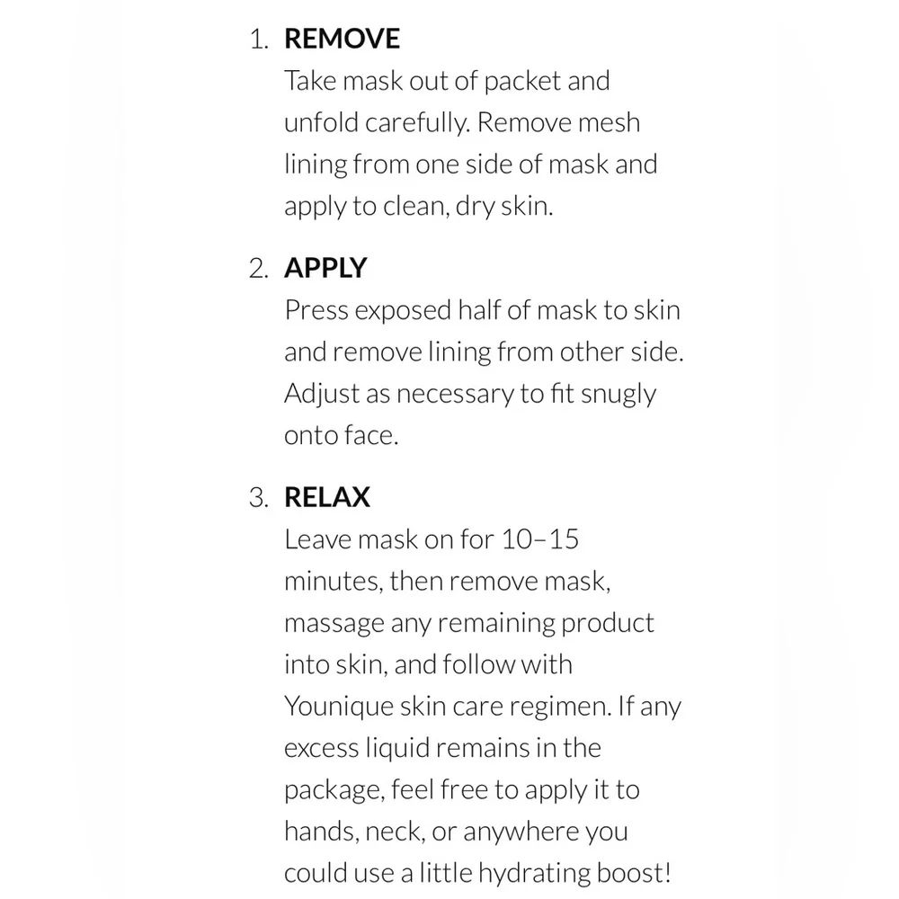 NEW Younique YOU·OLOGY refreshing biocellulose mask – 4 count - Picture 8 of 9